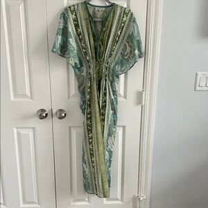 Floral Green Maxi Dress